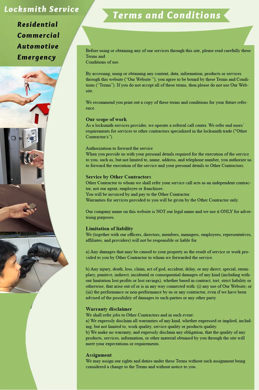 Pompano Beach Expert Locksmith Pompano Beach, FL 954-281-3390 - terms-and-condition-c-22